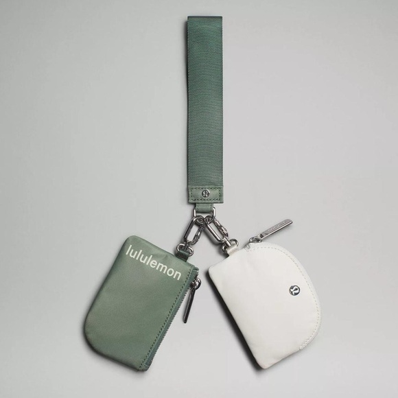Lululemon dual wrist pouch - Eucalyptus/Bone - Picture 1 of 3